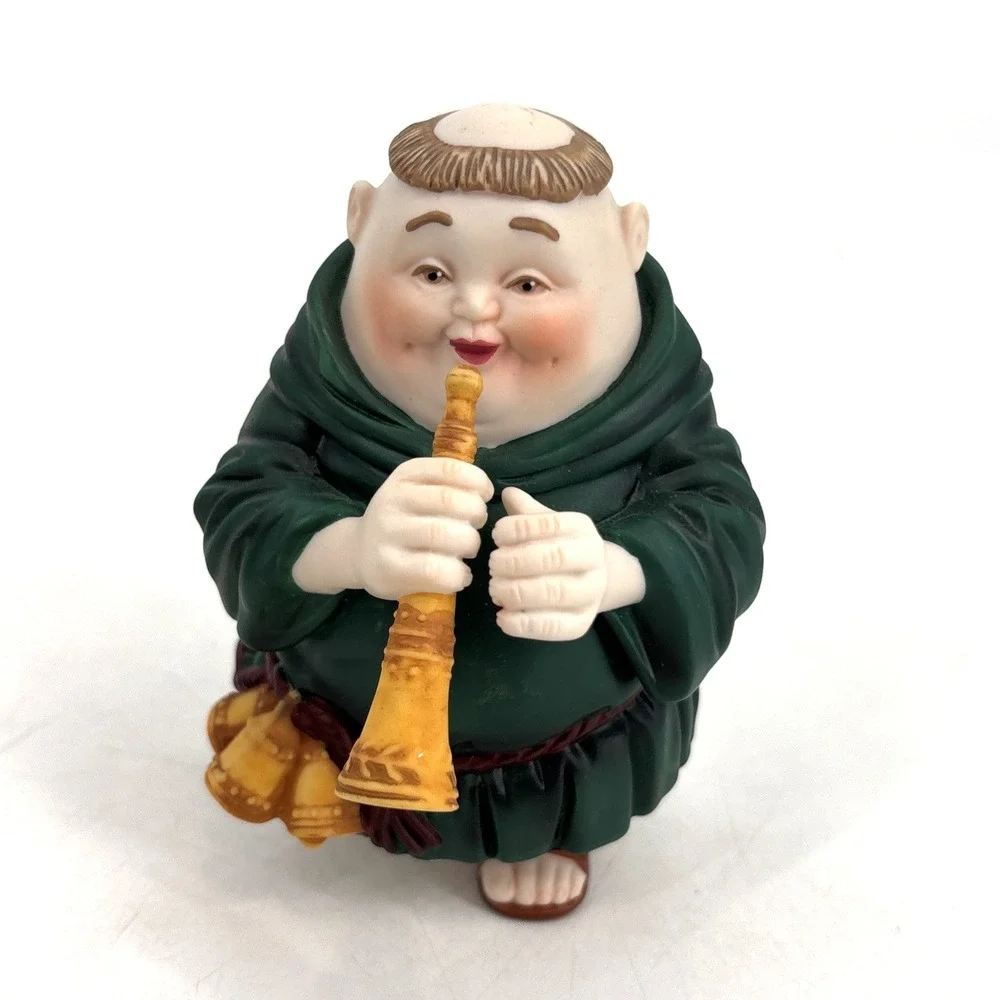 VTG Merry Makers MONKS Music Band Figures DEPT 56 MUSICAL Lof Of 6 in Boxes
